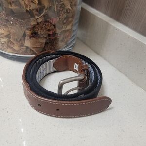 REEL POINT SHELTER ISLAND Mens Canvas Golf Belt Size 34